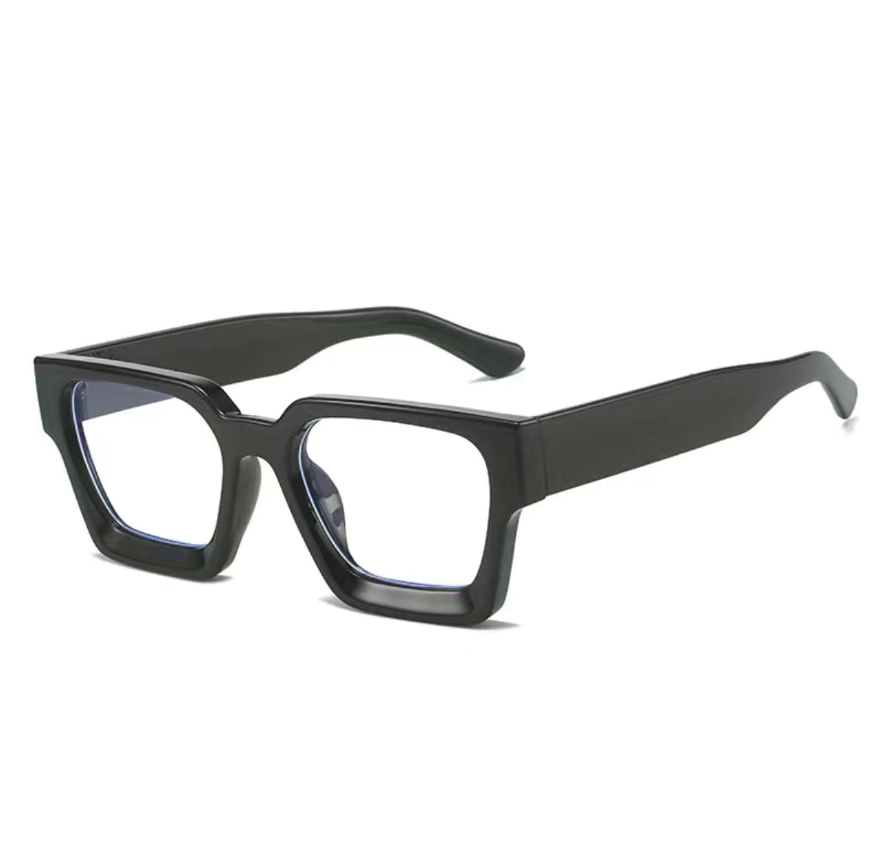 Square clear lens fashion glasses